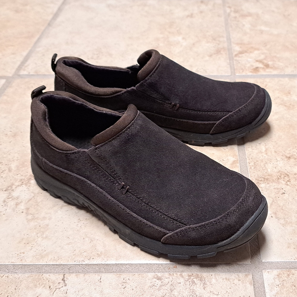 🤎Lands End Kids All Weather Slip On Shoe- Spice Brown, Size 3
